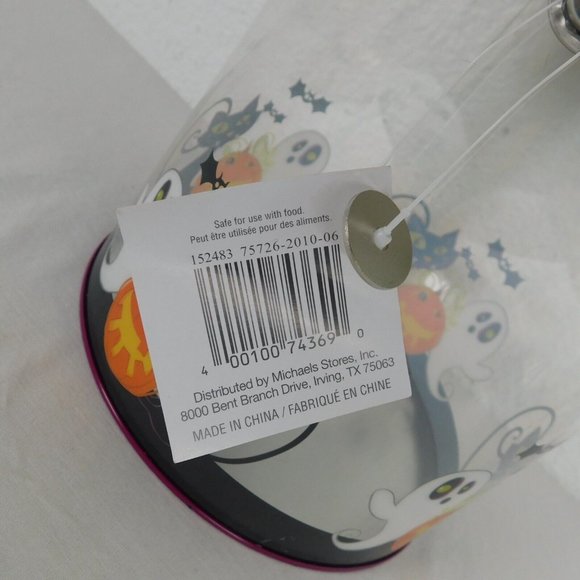 Halloween Gift Container Pail Bucket Trick or Treat Pumpkin Ghost Black Cat New - Picture 7 of 9